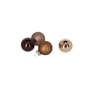 Christbaumschmuck braun/goldfarben Ø 3 cm 24 Stück