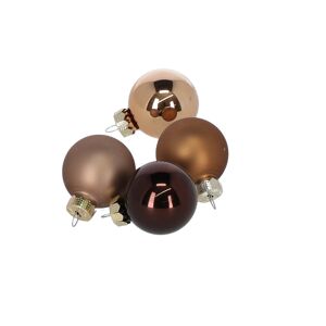 Christbaumschmuck braun/goldfarben Ø 3 cm 24 Stück