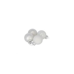 Christbaumschmuck weiß Ø 3 cm 24 Stück