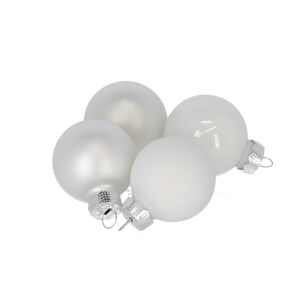 Christbaumschmuck weiß Ø 3 cm 24 Stück