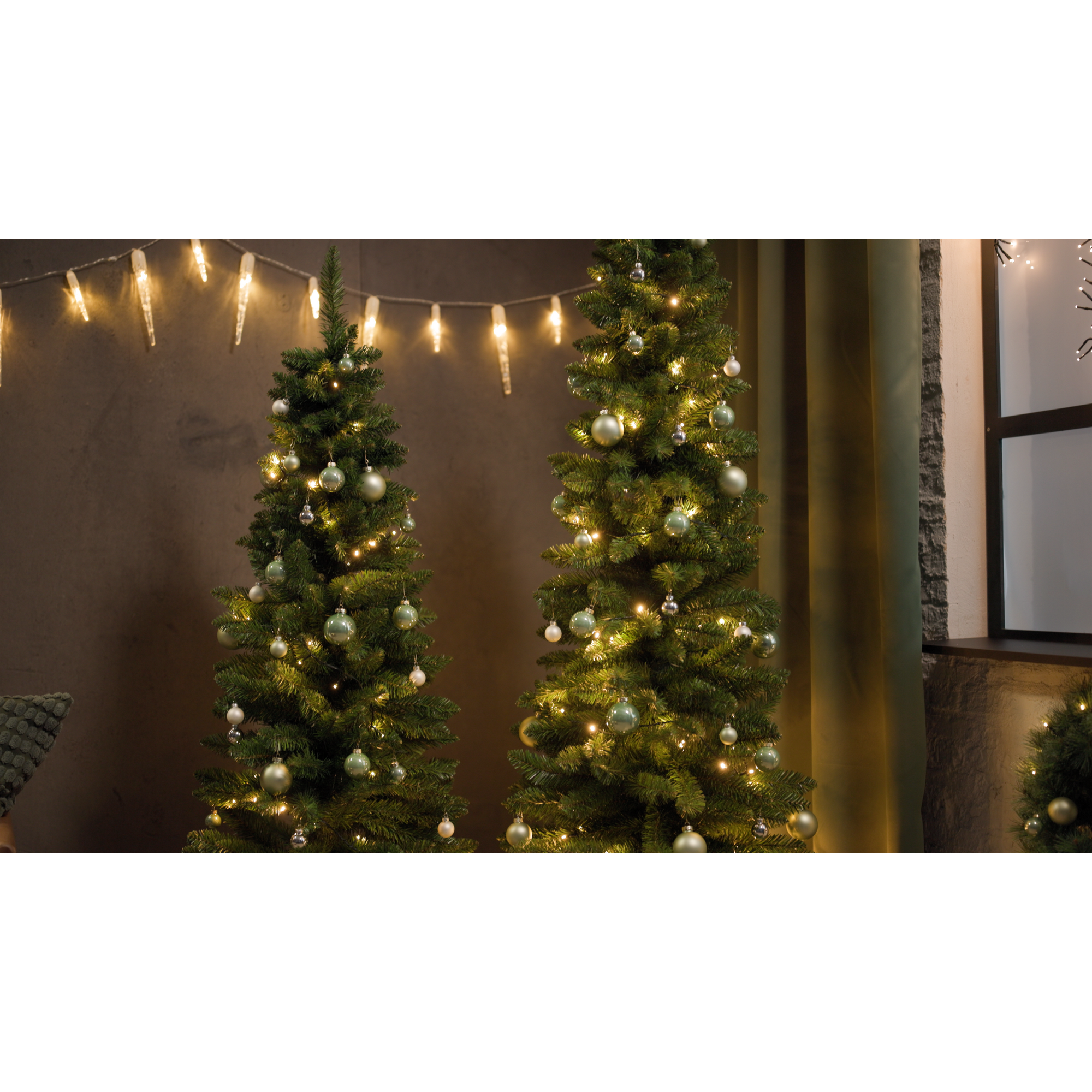 Christbaumschmuck mintgrün Ø 3 cm 24 Stück