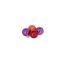 Christbaumschmuck orange/pink/lila/rot Ø 3 cm 24 Stück