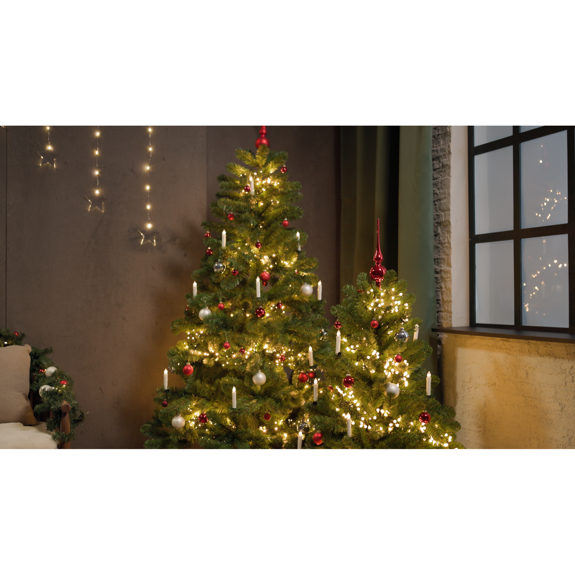 Christbaumschmuck rot Ø 5,7 cm 24 Stück