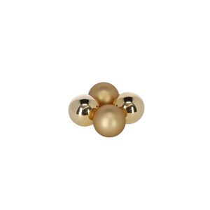 Christbaumschmuck goldfarben Ø 5,7 cm 24 Stück