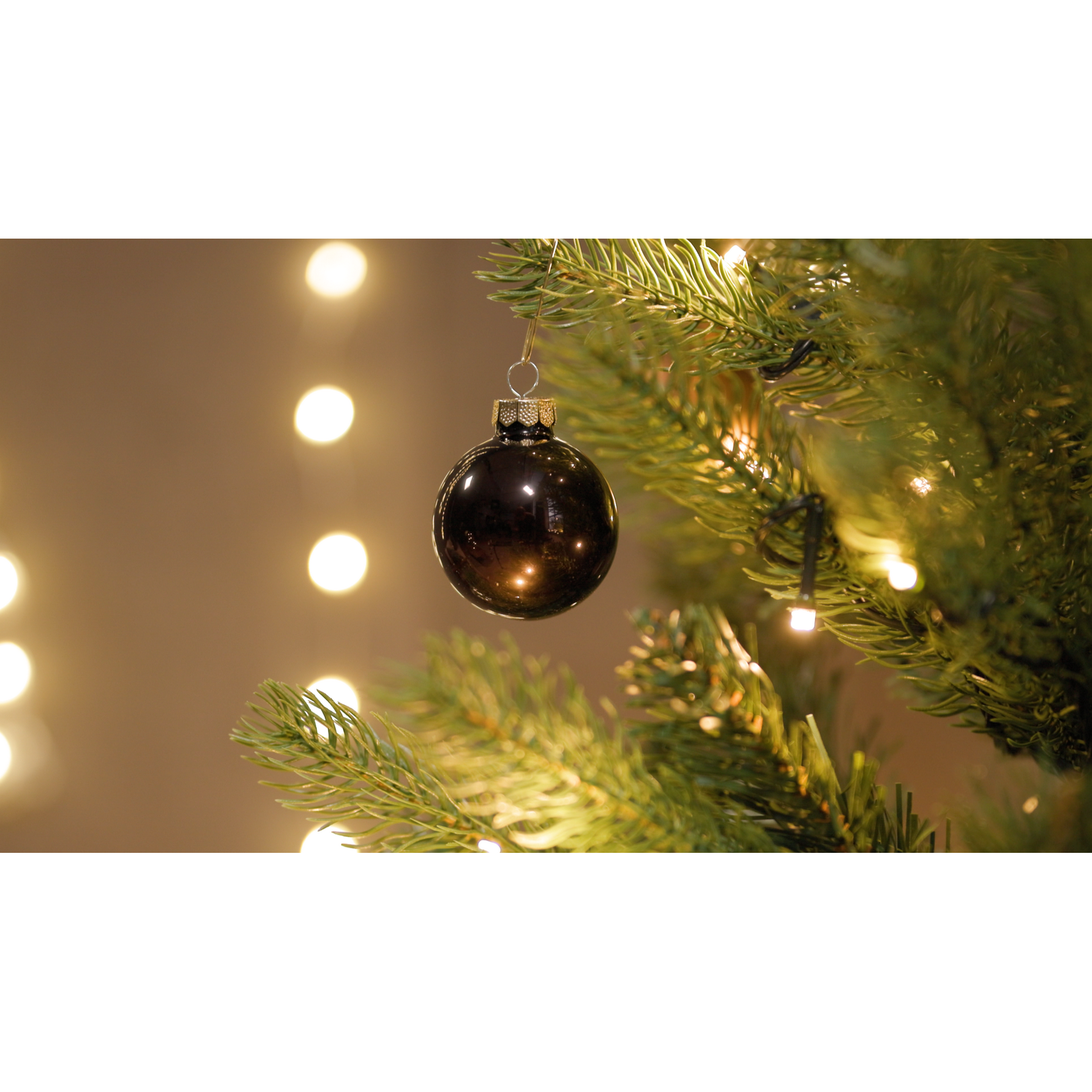 Christbaumschmuck braun/goldfarben Ø 5,7 cm 24 Stück