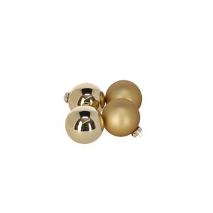 Christbaumschmuck goldfarben Ø 7,5 cm 12 Stück