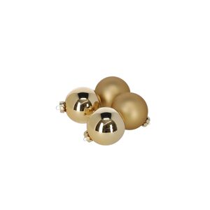 Christbaumschmuck goldfarben Ø 7,5 cm 12 Stück