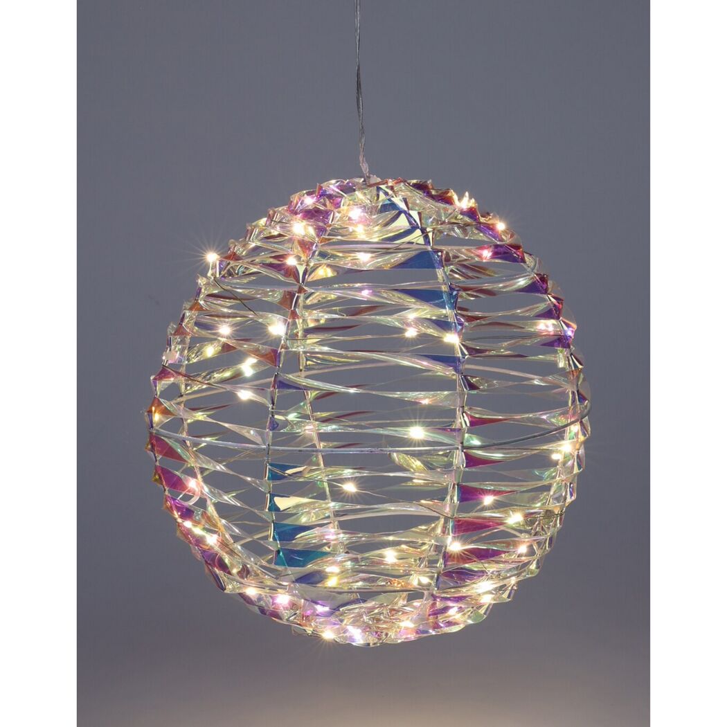 LED-Metallkugel warmweiß 30 x 30 x 30 cm