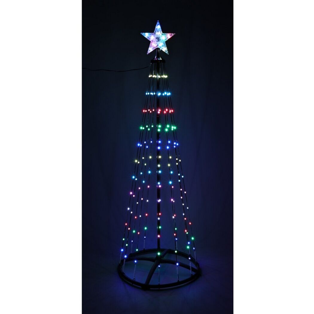 LED-Baum schwarz Ø 50 x 150 cm