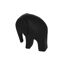 Dekofigur Elefant schwarz 15 cm