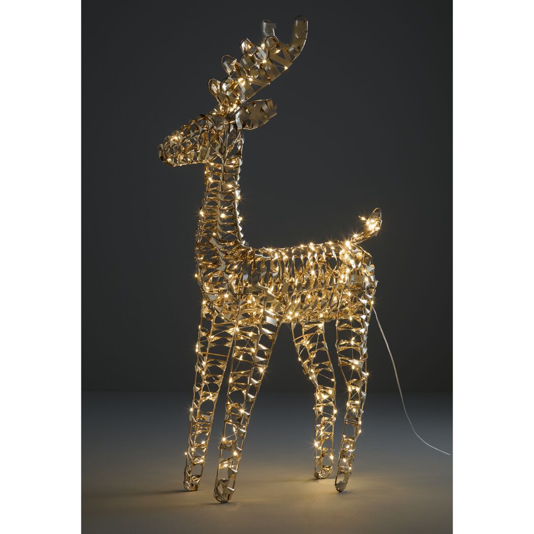 LED-Metallrentier warmweiß 22 x 80 x 53 cm