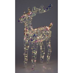 LED-Metallrentier warmweiß 14 x 60 x 36 cm