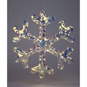 LED-Metallflocke warmweiß 3 x 50 x 50 cm