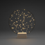 LED-Metallsilhouette 100 LEDs schwarz Ø 36 x 39,5 cm