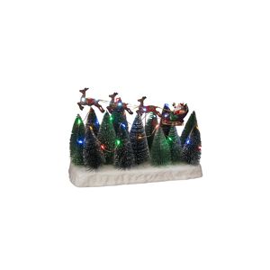 LED-Szenerie 'Weihnachtsschlitten über Wald' 32 LEDs 31,5 x 21,5 x 13,5 cm