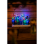 LED-Szenerie 'Weihnachtsschlitten über Wald' 32 LEDs 31,5 x 21,5 x 13,5 cm