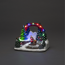 LED-Szenerie 'Santa und Kinder' 11 LEDs bunt 19 x 14,5 x 13 cm
