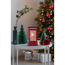 LED-Wasserlaterne 'Telefonzelle mit Weihnachtsmann' 1 LED rot 9,5 x 20 x 9,5 cm