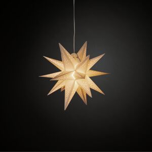 Papierstern 1 LED weiß Ø 45 cm