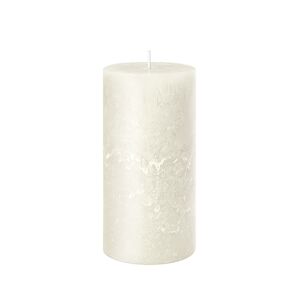 Stumpenkerze 'Rustic Safe' wollweiß Ø 6 x 11 cm