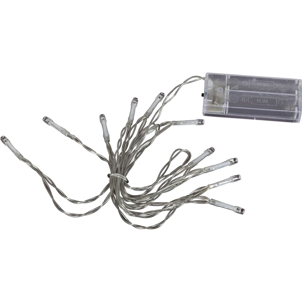 LED-Lichterkette 10 LED warmweiß 185 cm