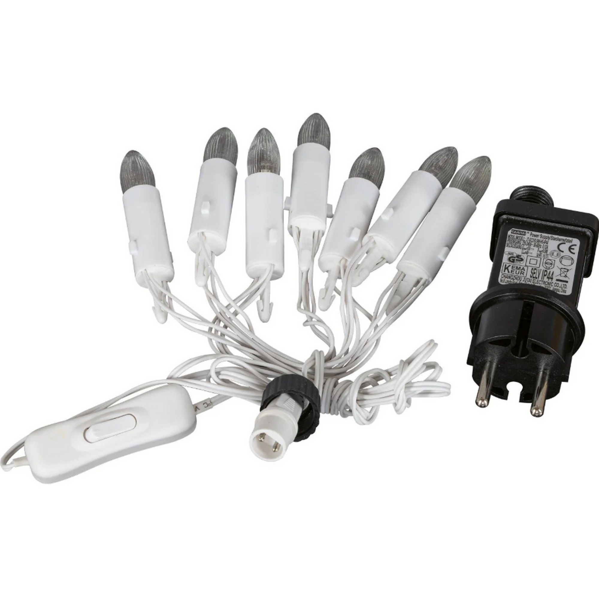 LED-Schaftlichterkette 7 LEDs warmweiß