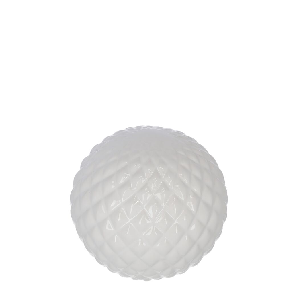 Dekokugel Keramik weiß Ø 11,5 cm