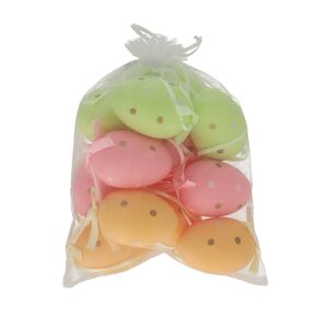 Deko-Eier Kunststoff pastell 12 Stück