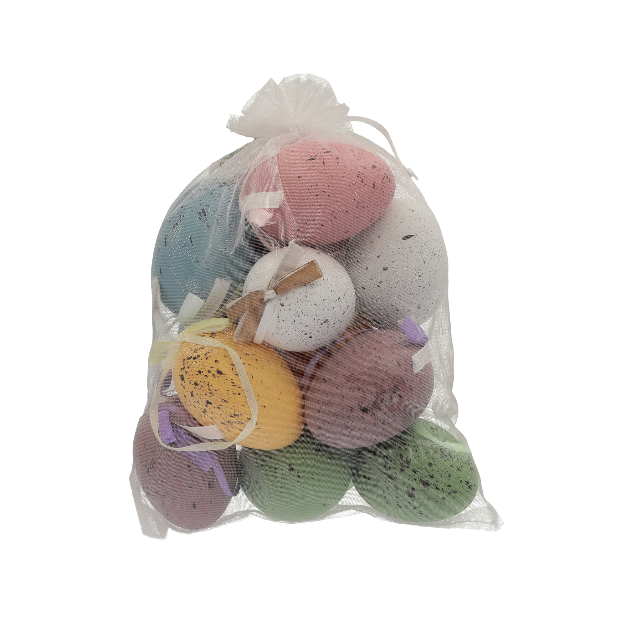 Deko-Eier Kunststoff bunt 12 Stück