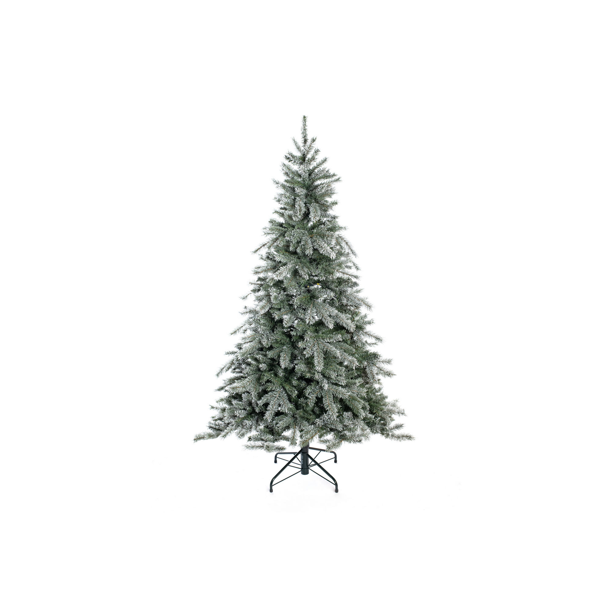 Künstlicher Weihnachtsbaum 'Frost Fichte' grün/frosted Ø 116 x 180 cm