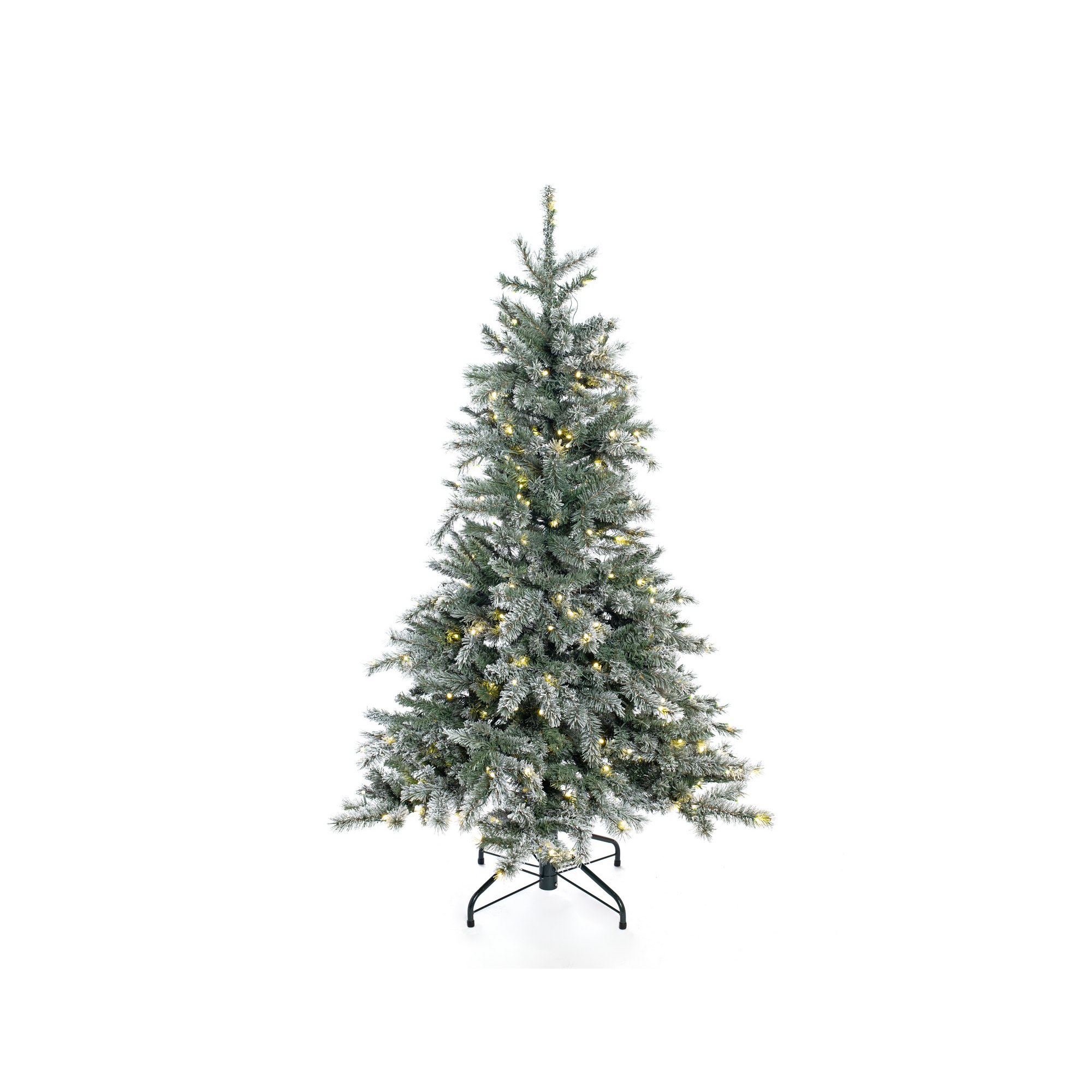 Künstlicher Weihnachtsbaum 'Frost Fichte' grün/frosted Ø 104 x 150 cm