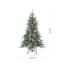 Künstlicher Weihnachtsbaum 'Frost Fichte' grün/frosted Ø 104 x 150 cm