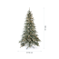 Künstlicher Weihnachtsbaum 'Frost Fichte' grün/frosted Ø 116 x 180 cm