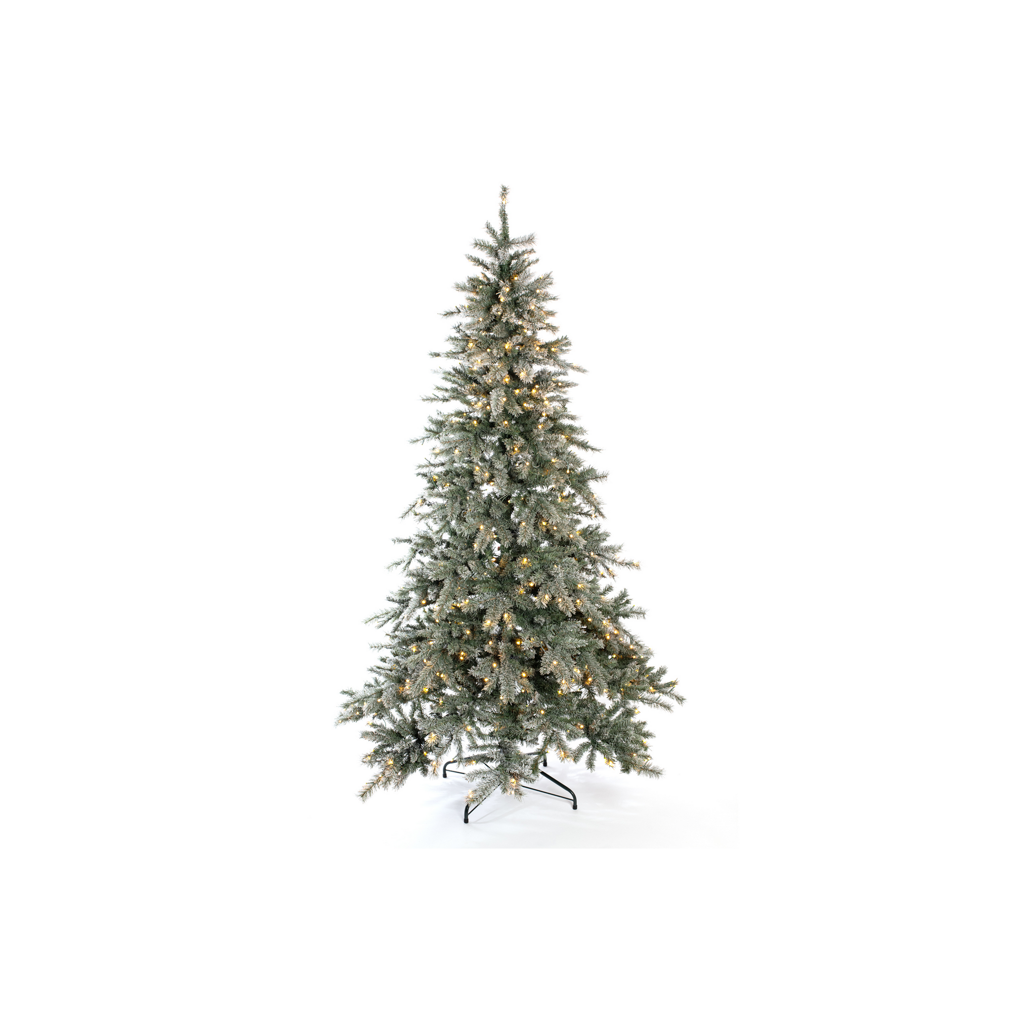 Künstlicher Weihnachtsbaum 'Frost Fichte' grün/frosted Ø 134 x 210 cm