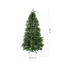 Künstlicher Weihnachtsbaum 'Roswell Kiefer' grün Ø 122 x 210 cm