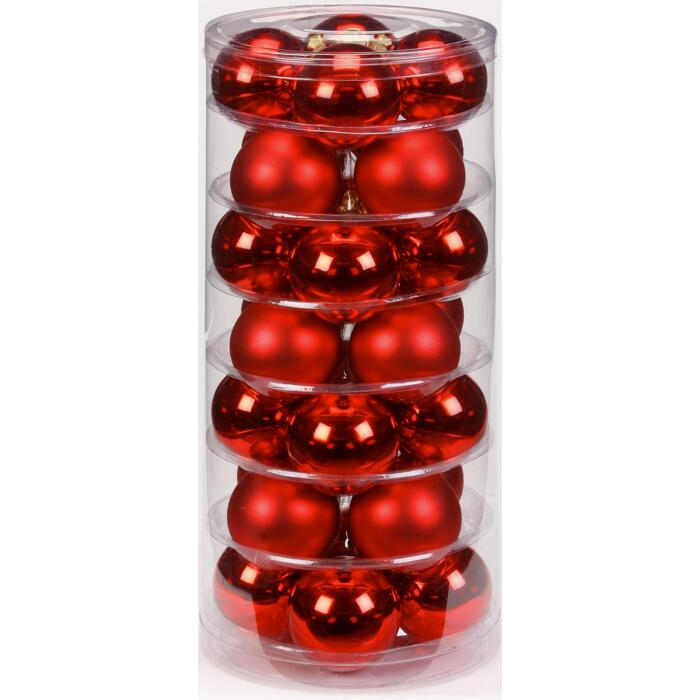 Christbaumkugeln rot Ø 4,5 cm 28 Stück