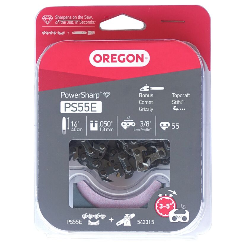 Oregon PowerSharp PS55E Sägekette und Schärfstein