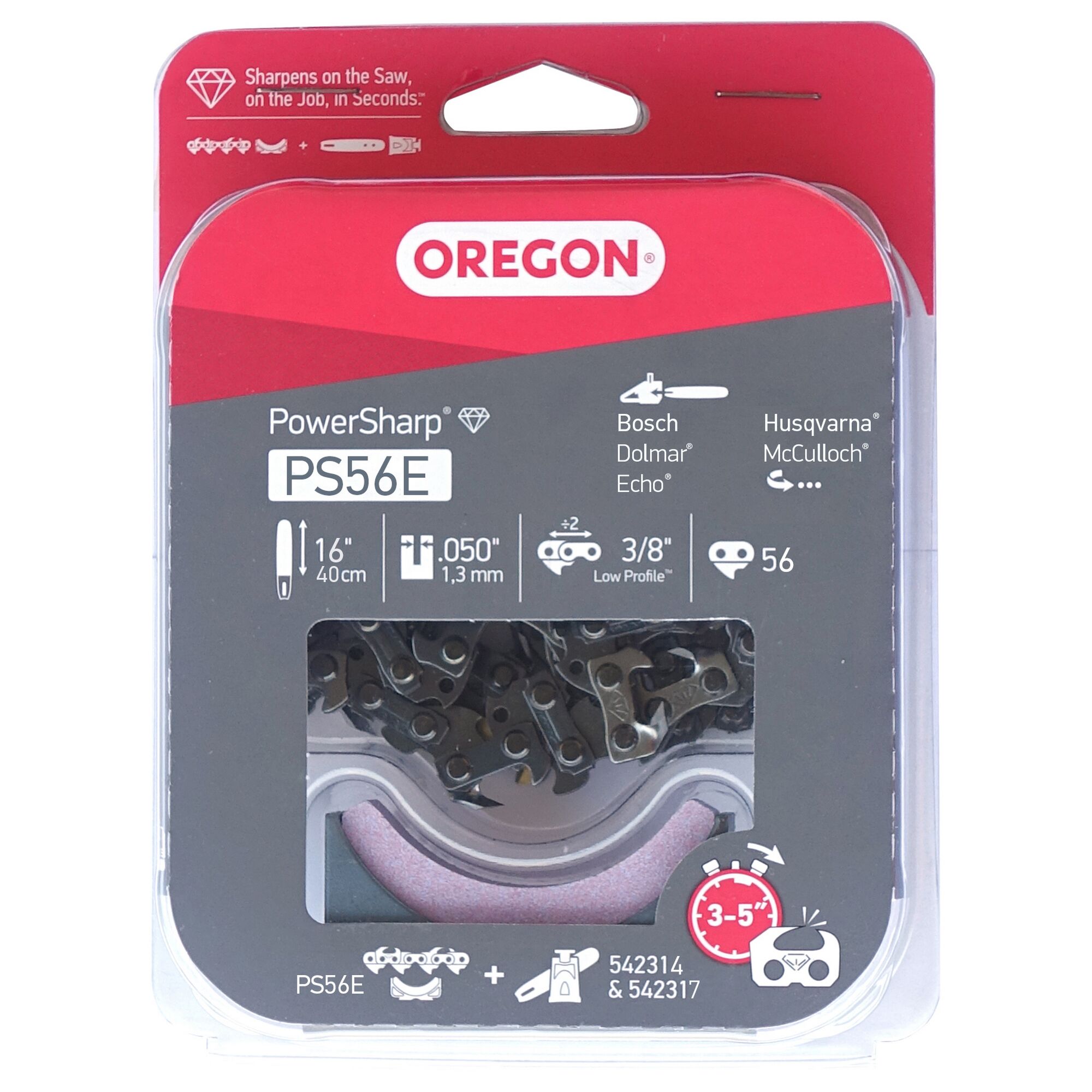 Oregon Sägekette PowerSharp PS56E 3/8" 1,3mm 56E