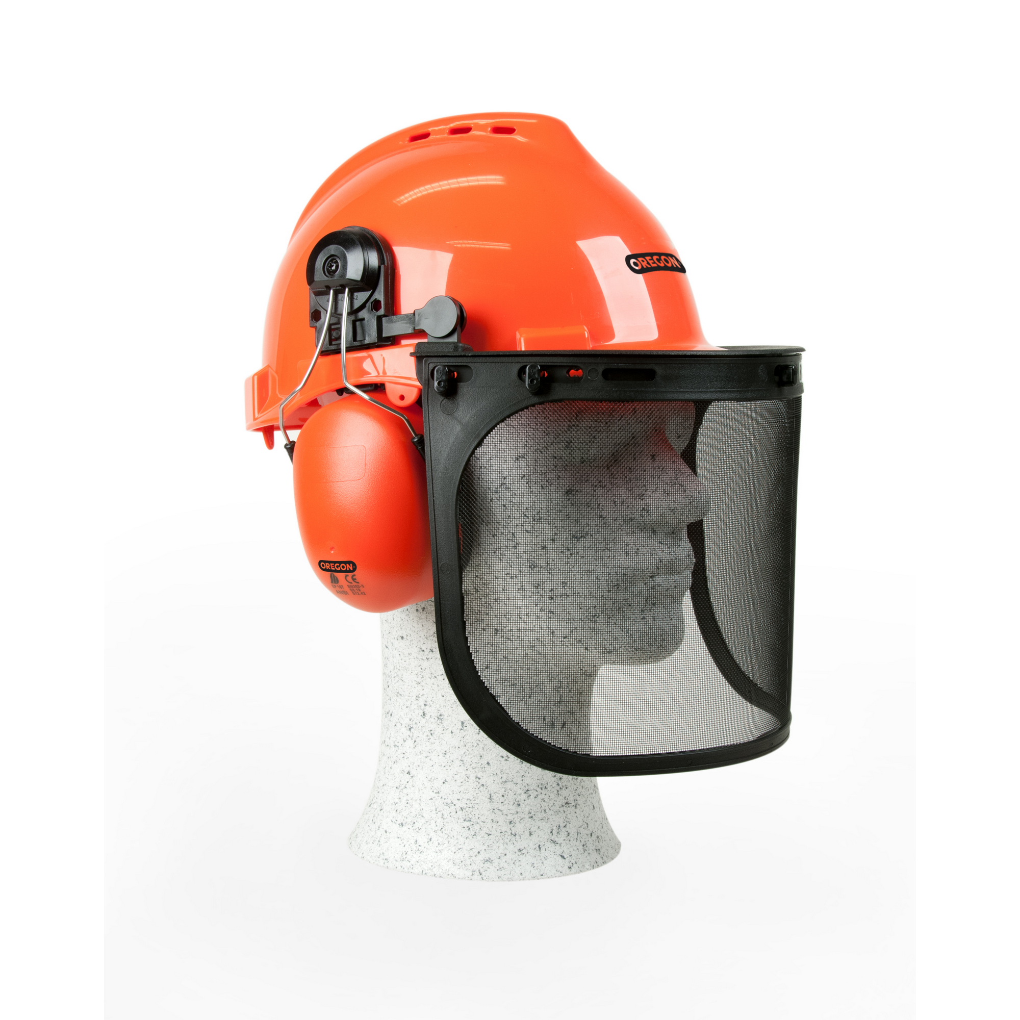 Schutzhelmkombination mit Gehör- und Gesichtsschutz, 52-62 cm, orange + product picture