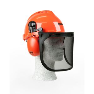 Schutzhelmkombination mit Gehör- und Gesichtsschutz, 52-62 cm, orange