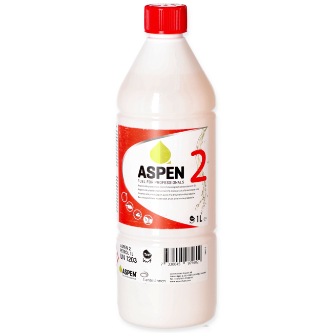 Bild von Alkylatbenzin 'Aspen 2' für 2-Takt-Motoren 1 l
