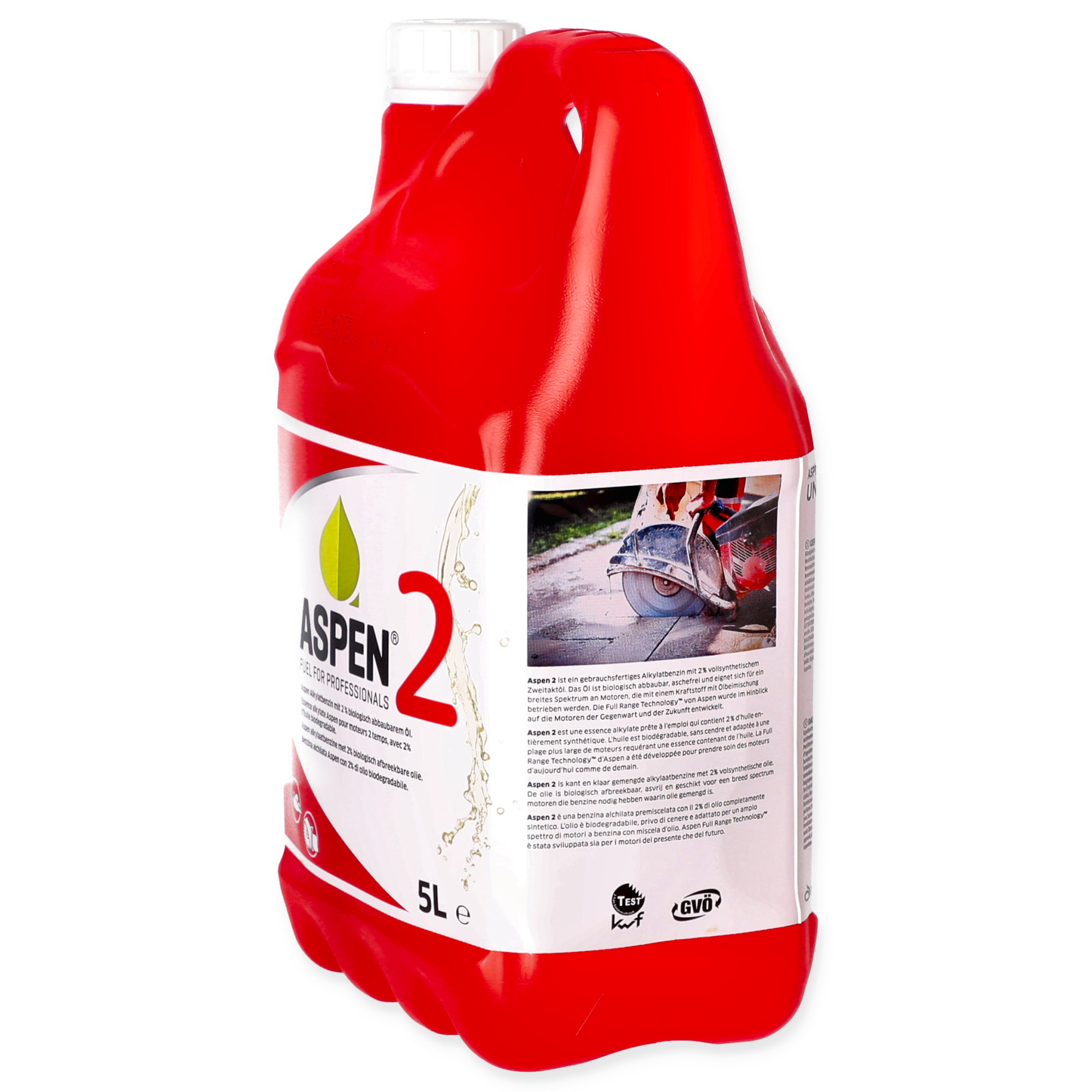 1L ASPEN 2-Takt syntetisches Mischöl Dosierflasche, Kettensägen + Zubehör, Haus und Garten