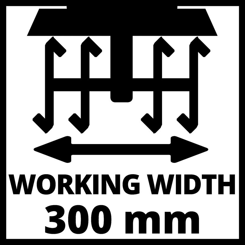 Arbeitsbreite 300 mm