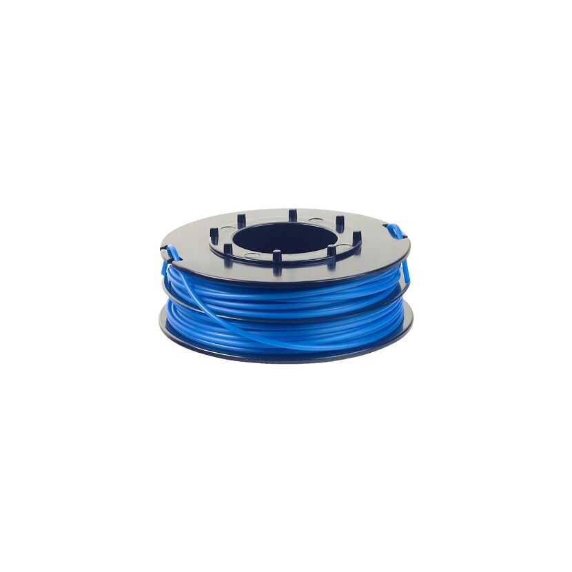 Blaue Fadenspule für Rasentrimmer