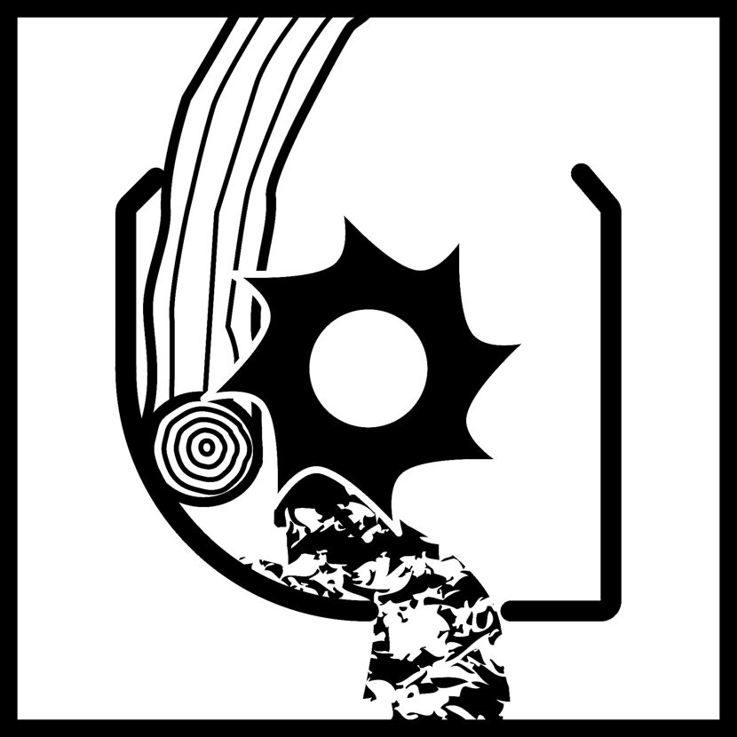 Häcksler mit Messer
