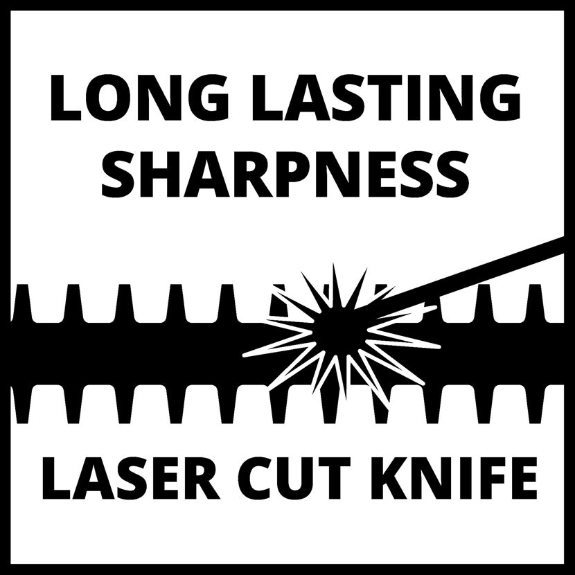 Laserschnittmesser mit langer Schärfe