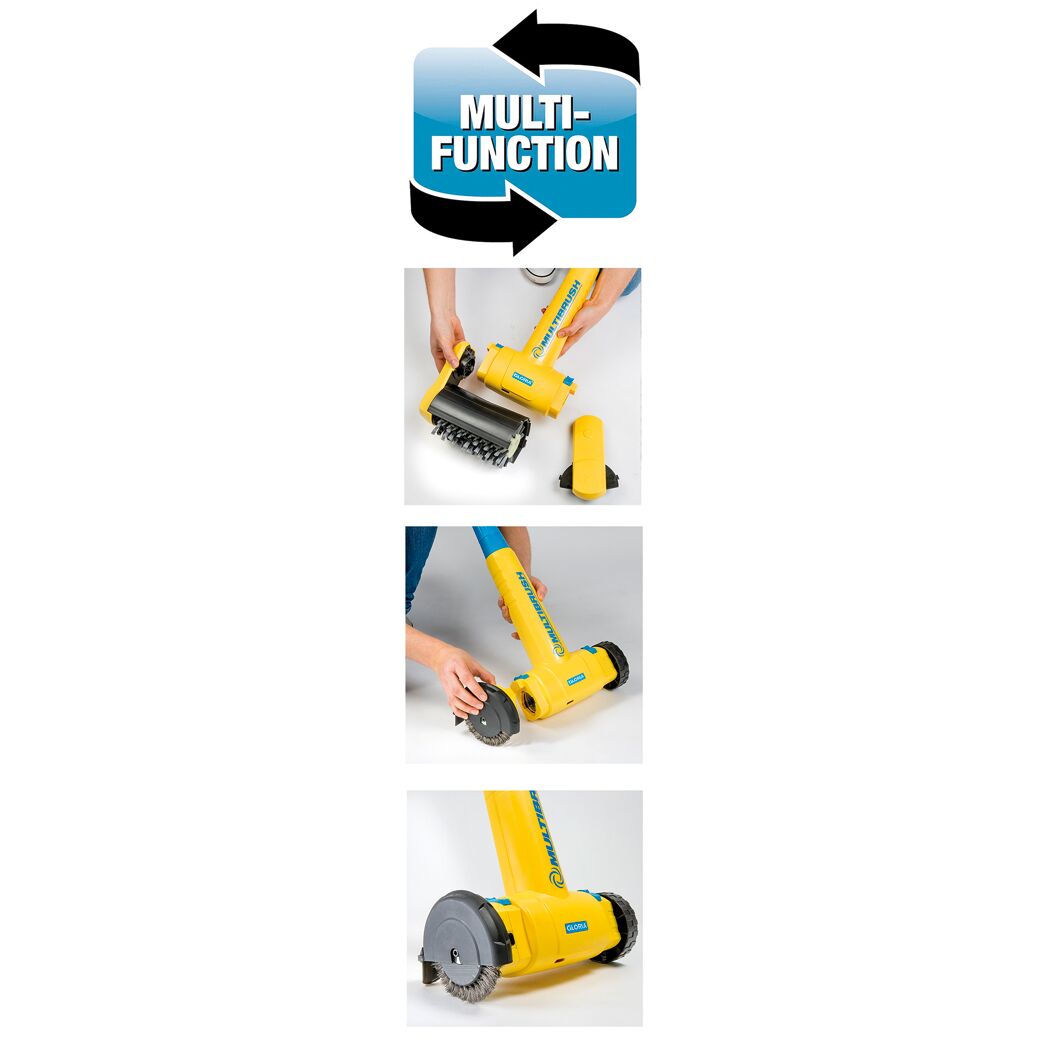 GLORIA Multibrush Speedcontrol mit verschiedenen Bürsten