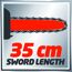 Kettensäge mit 35 cm Schwertlänge