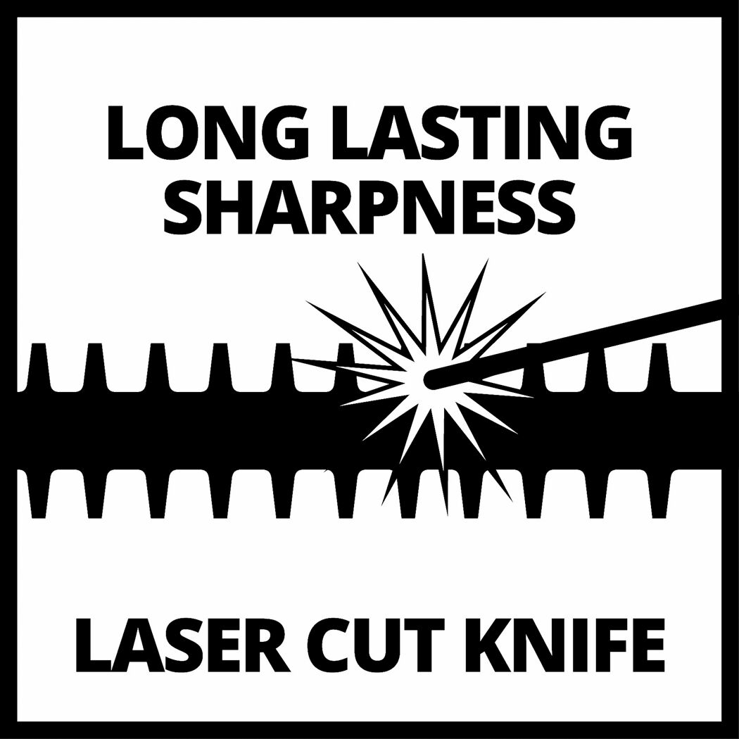 Lasergeschnittenes Messer mit langer Schärfe