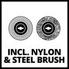 Nylon- und Stahlbürste